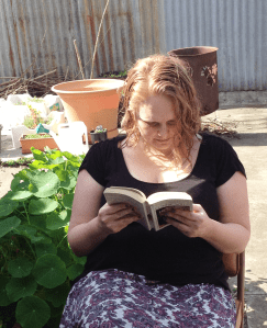 liz getting caught reading