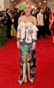 chloe sevigny in a mess of a dress made of traditional silks