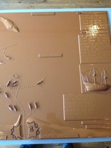 Tactile model of invasion of Poland by Sweden (I think)